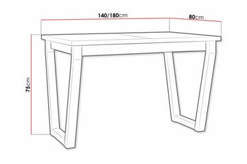 Patrickswell Utdragbart Rektangulärt Matbord 140 cm i Trä - Vit - Möbler - Matplats - Matbord & köksbord