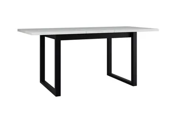 Patrickswell Utdragbart Rektangulärt Matbord 160–240 cm med Trä- och Ekutseende, U-formade Ben - Svart|Natur - Möbler - Matplats - Matbord & köksbord