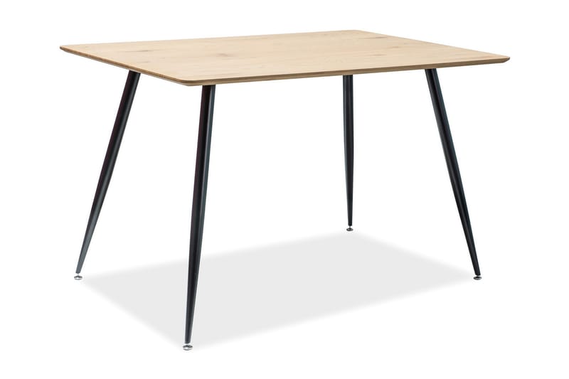 PELONNE Matbord 120 cm Natur/Svart - Möbler - Matplats - Matbord & köksbord