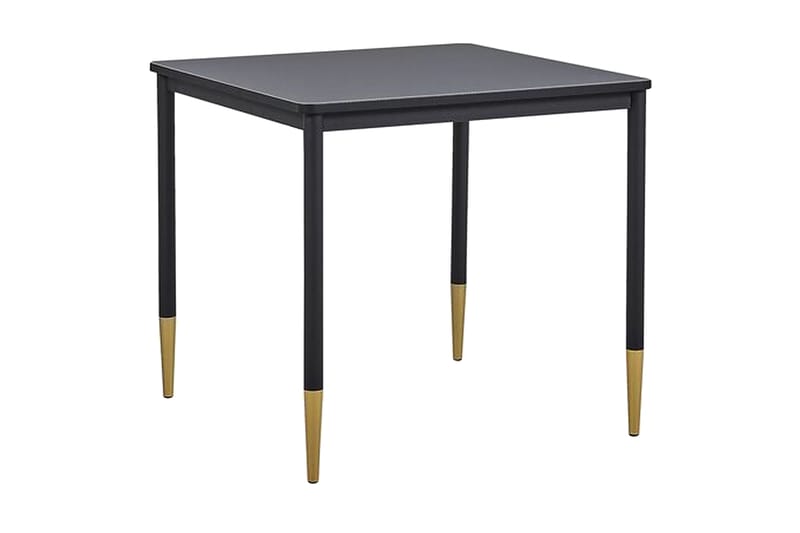PEWLEY Matbord 80 cm Svart/Guld - Möbler - Matplats - Matbord & köksbord