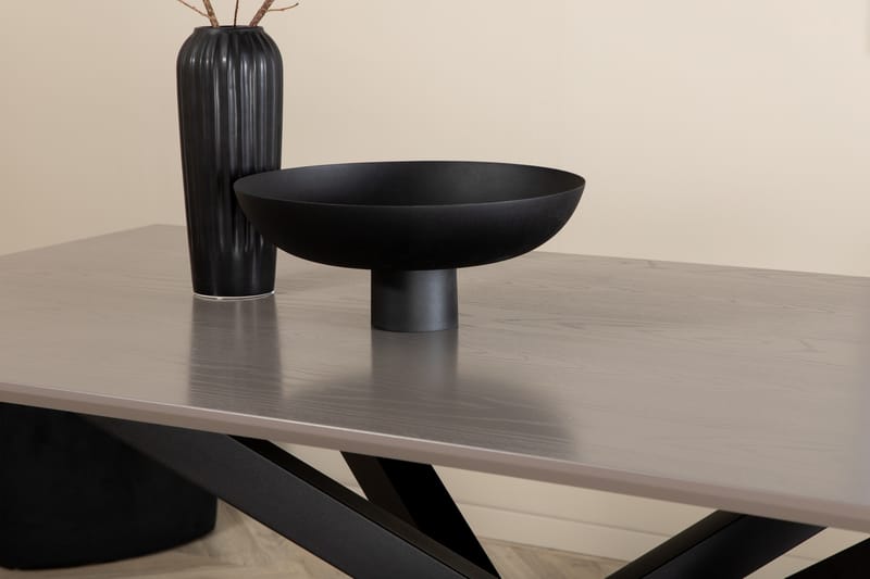 Piazza Matbord 190 cm - Grå/Svart - Möbler - Matplats - Matbord & köksbord