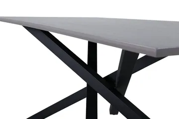 Piazza Matbord 190 cm - Grå/Svart - Möbler - Matplats - Matbord & köksbord