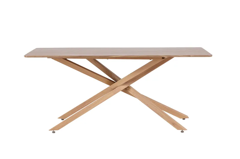 Piazza Rektangulärt Matbord 180 cm med Trä- och Ekutseende, Brun