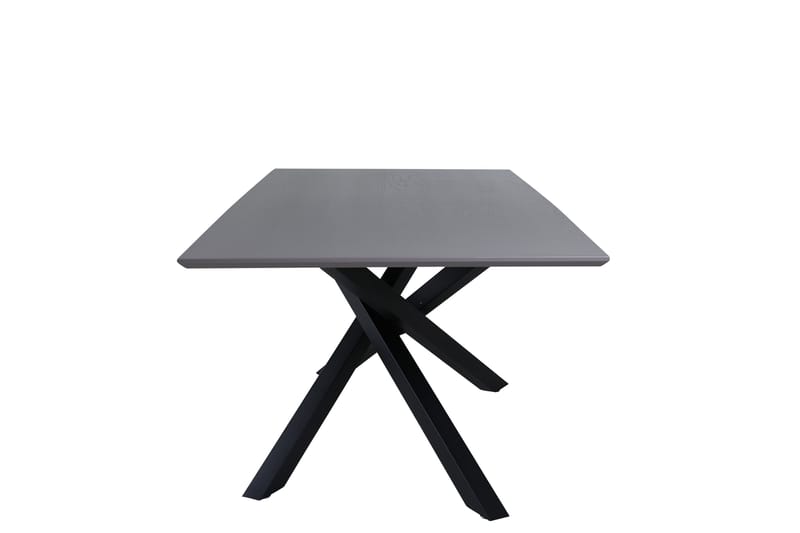 Piazza Rektangulärt Matbord 190 cm i Trä med Valnöts- och Metallutseende - Svart - Möbler - Matplats - Matbord & köksbord