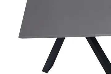 Piazza Rektangulärt Matbord 190 cm i Trä med Valnöts- och Metallutseende - Svart - Möbler - Matplats - Matbord & köksbord