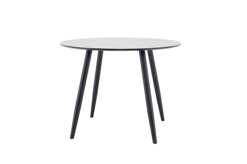 Plaza Litet Runt Matbord 100 cm i Målad MDF - Svart - Möbler - Matplats - Matbord & köksbord