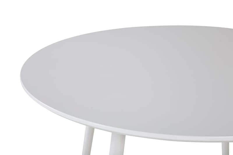 Plaza Litet Runt Matbord 100 cm i Målat Trä - Vit - Möbler - Matplats - Matbord & köksbord