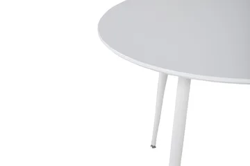 Plaza Litet Runt Matbord 100 cm i Målat Trä - Vit - Möbler - Matplats - Matbord & köksbord