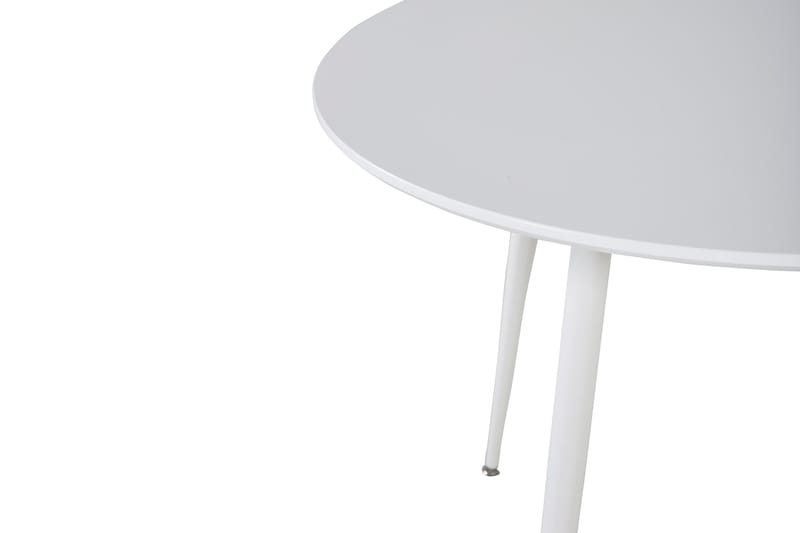 Plaza Litet Runt Matbord 100 cm i Målat Trä - Vit - Möbler - Matplats - Matbord & köksbord