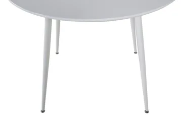 Plaza Litet Runt Matbord 100 cm i Målat Trä - Vit - Möbler - Matplats - Matbord & köksbord