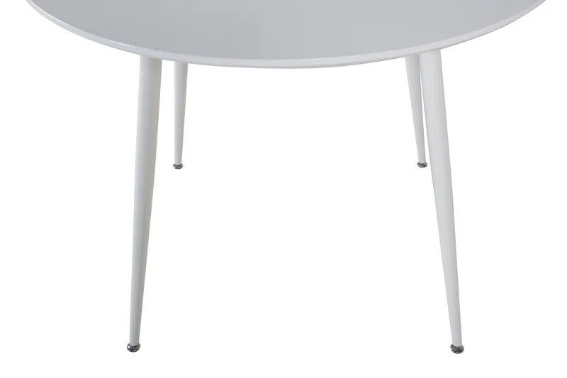 Plaza Litet Runt Matbord 100 cm i Målat Trä - Vit - Möbler - Matplats - Matbord & köksbord