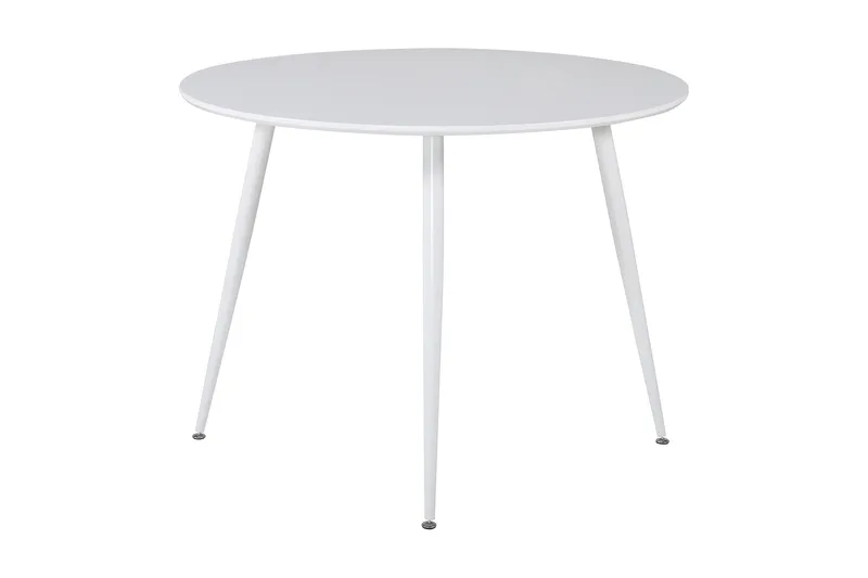 Plaza Litet Runt Matbord 100 cm i Målat Trä - Vit - Möbler - Matplats - Matbord & köksbord