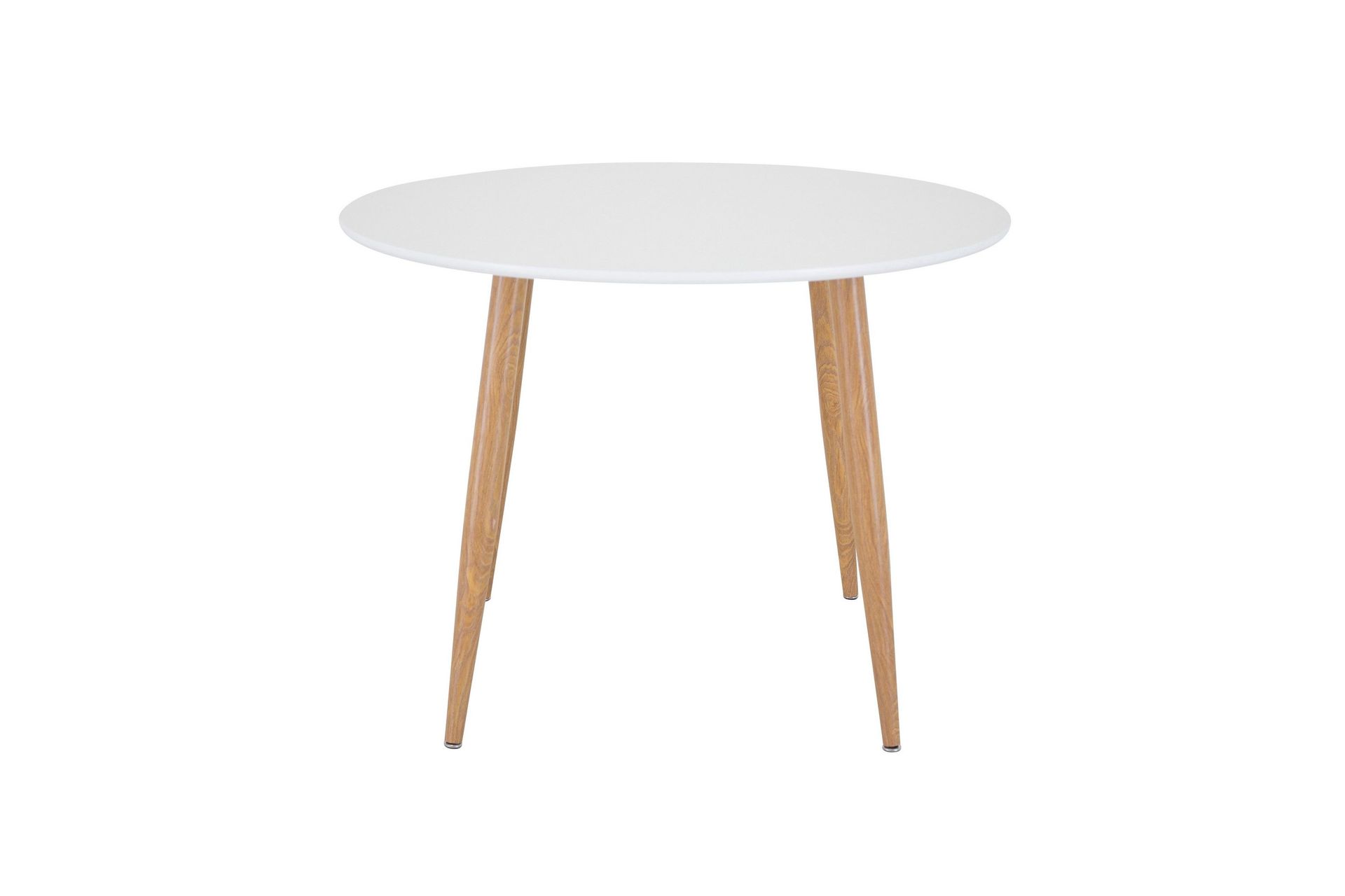 plaza matbord 100 cm - vit