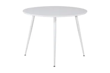 Plaza Matbord Runt - Vit/Vit - Möbler - Matplats - Matbord & köksbord
