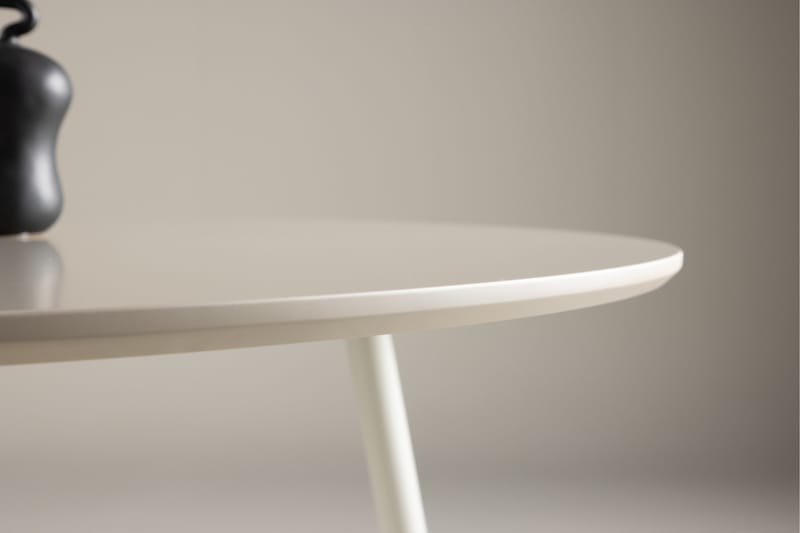 Plaza Runt Matbord 120 cm med Metallutseende - Beige - Möbler - Matplats - Matbord & köksbord