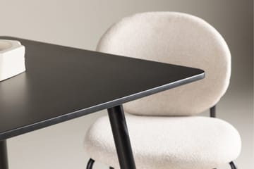 Polar Litet Kvadratiskt Matbord 75 cm i Trä med Metallutseende - Svart - Möbler - Matplats - Matbord & köksbord