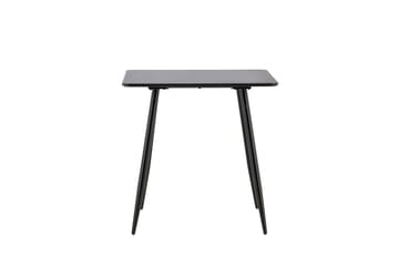 Polar Litet Kvadratiskt Matbord 75 cm i Trä med Metallutseende - Svart - Möbler - Matplats - Matbord & köksbord
