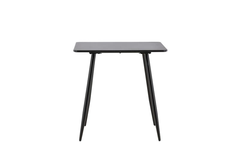 Polar Litet Kvadratiskt Matbord 75 cm i Trä med Metallutseende - Svart - Möbler - Matplats - Matbord & köksbord