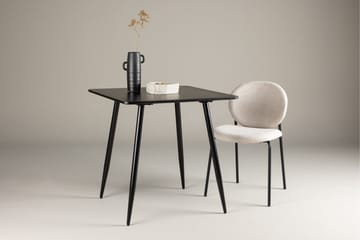 Polar Litet Kvadratiskt Matbord 75 cm i Trä med Metallutseende - Svart - Möbler - Matplats - Matbord & köksbord