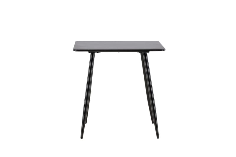Polar Litet Kvadratiskt Matbord 75 cm i Trä med Metallutseende - Svart - Möbler - Matplats - Matbord & köksbord