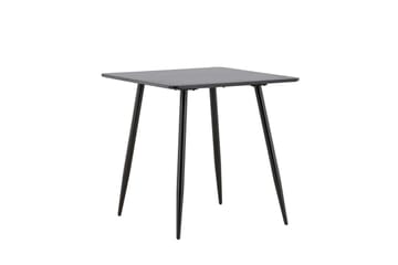 Polar Litet Kvadratiskt Matbord 75 cm i Trä med Metallutseende - Svart - Möbler - Matplats - Matbord & köksbord