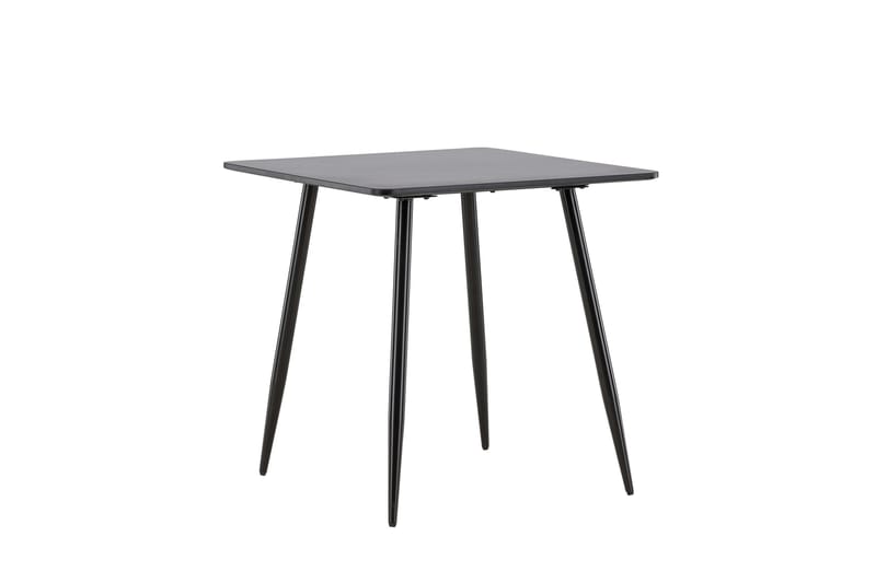 Polar Litet Kvadratiskt Matbord 75 cm i Trä med Metallutseende - Svart - Möbler - Matplats - Matbord & köksbord