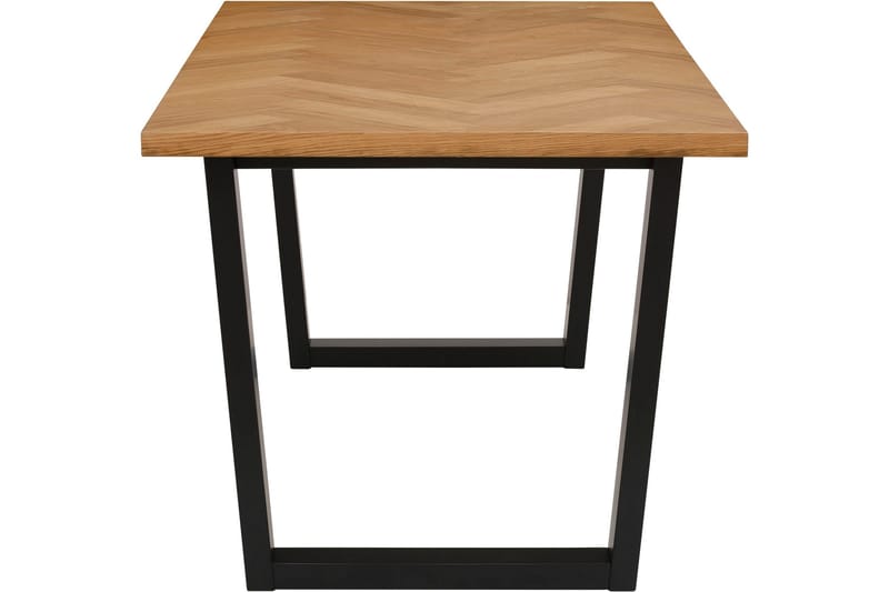 Pozzo Rektangulärt Matbord 140 cm i Trä med Metallben - Brun|Svart - Möbler - Matplats - Matbord & köksbord