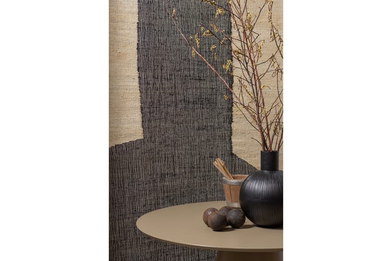 Prinka Runt Matbord 120 cm med Metallutseende - Beige - Möbler - Matplats - Matbord & köksbord