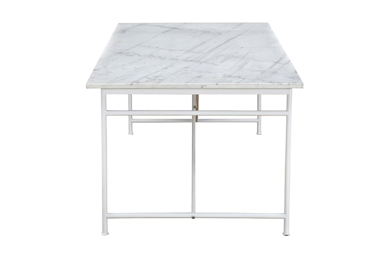 PRISKA Matbord 200 cm Marmor Vit - Bord - Matbord & köksbord