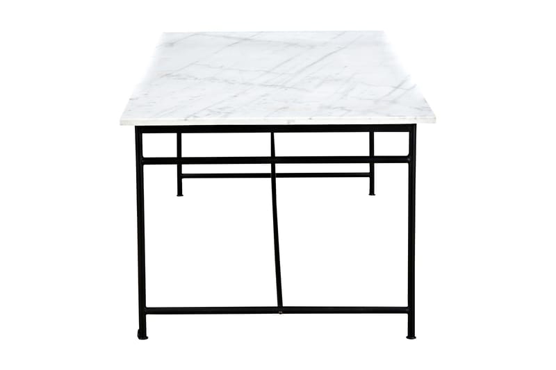 PRISKA Matbord 200 cm Marmor Vit/Svart - Bord - Matbord & köksbord