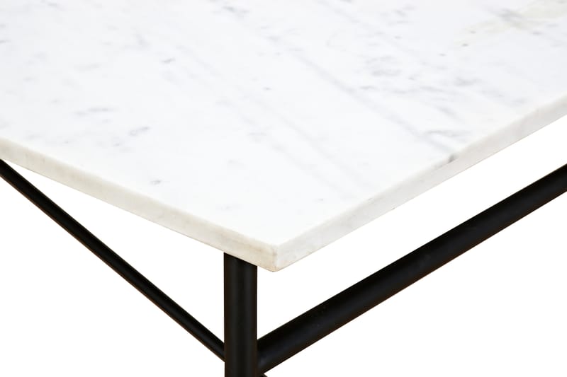 PRISKA Matbord 200 cm Marmor Vit/Svart - Bord - Matbord & köksbord