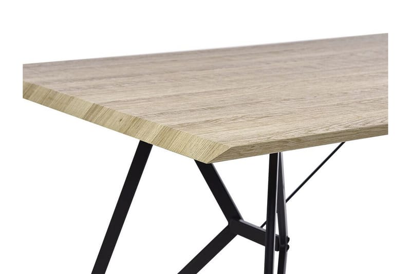 RADCOT Matbord 160 cm Ljust Trä/Svart - Möbler - Matplats - Matbord & köksbord