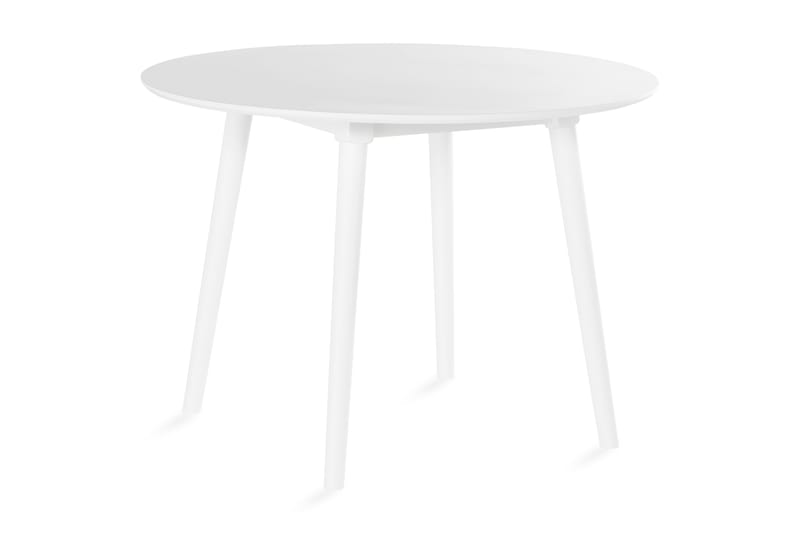 RAJAC Matbord 106 cm Runt Vit - Möbler - Matplats - Matbord & köksbord
