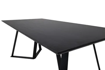Rajadell Rektangulärt Matbord 180 cm med Mörkt Trä- och Metallutseende - Svart - Möbler - Matplats - Matbord & köksbord