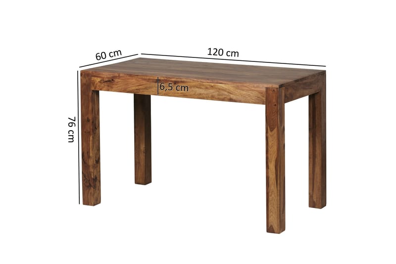 Ranveer Rektangulärt Matbord 120 cm i Trä med Valnötsutseende - Brun - Möbler - Matplats - Matbord & köksbord