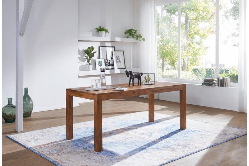 Ranveer Rektangulärt Matbord 120 cm i Trä med Valnötsutseende - Brun - Möbler - Matplats - Matbord & köksbord