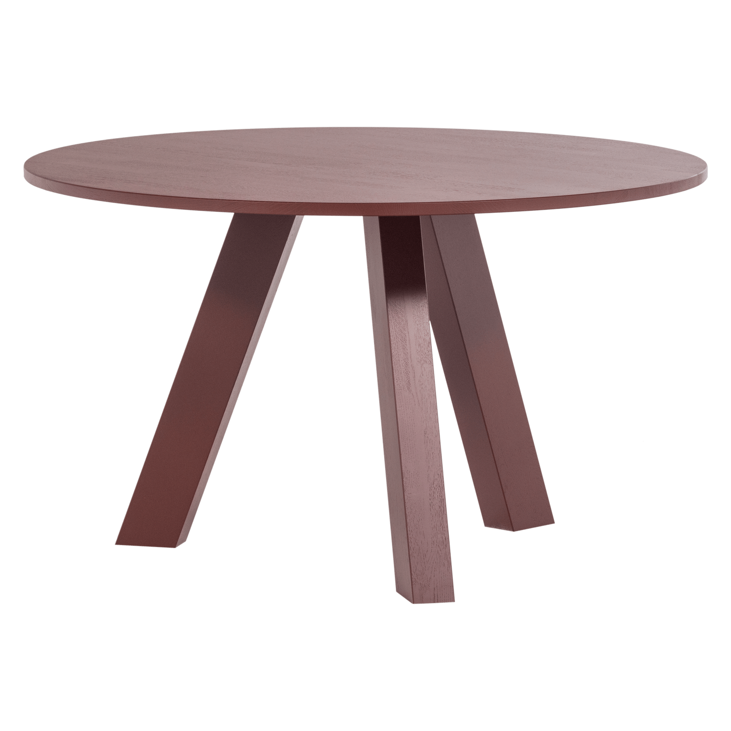 matbord rhonda 129 cm rund - vinröd