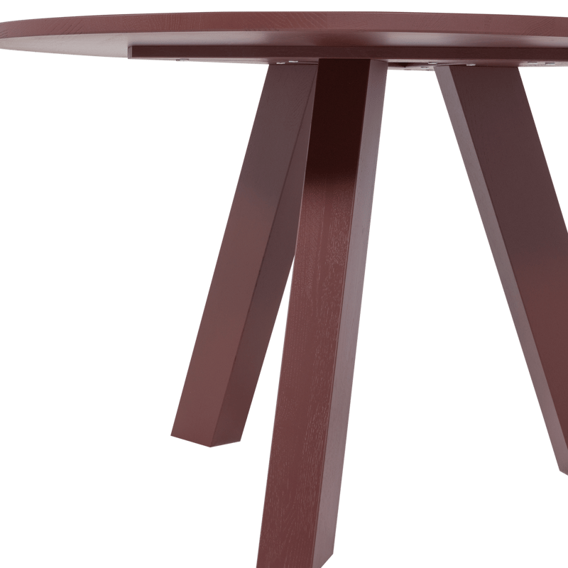 Matbord Rhonda 129 cm Rund - Vinröd - Möbler - Matplats - Matbord & köksbord