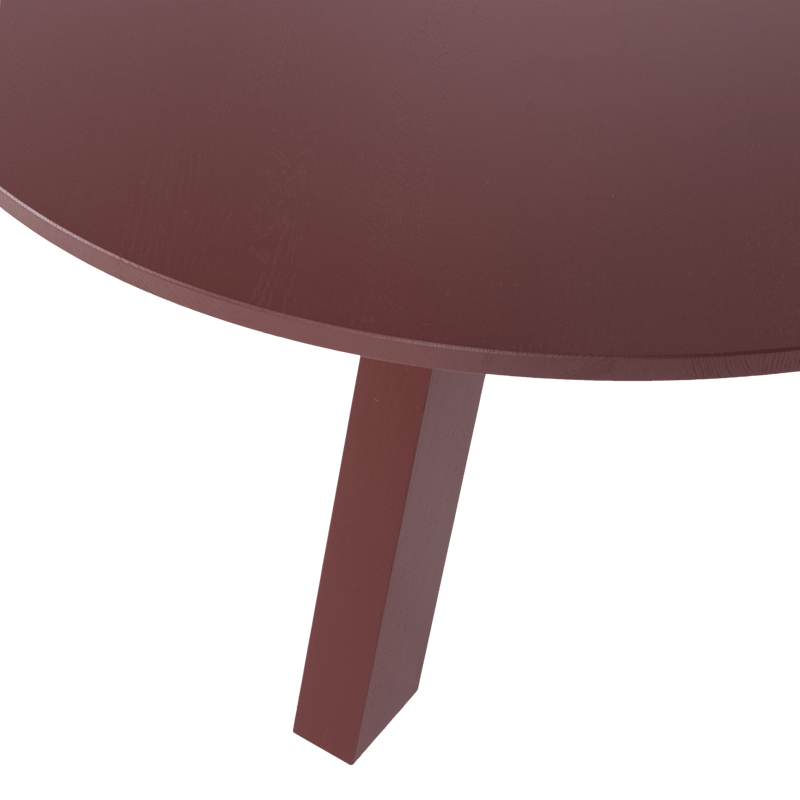 Matbord Rhonda 129 cm Rund - Vinröd - Möbler - Matplats - Matbord & köksbord