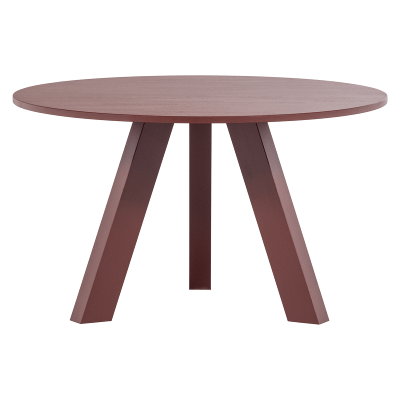 Matbord Rhonda 129 cm Rund - Vinröd - Möbler - Matplats - Matbord & köksbord