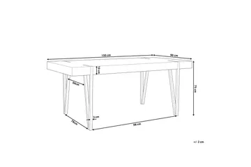 Roundtop Matbord 150x90 cm - Brun - Möbler - Matplats - Matbord & köksbord