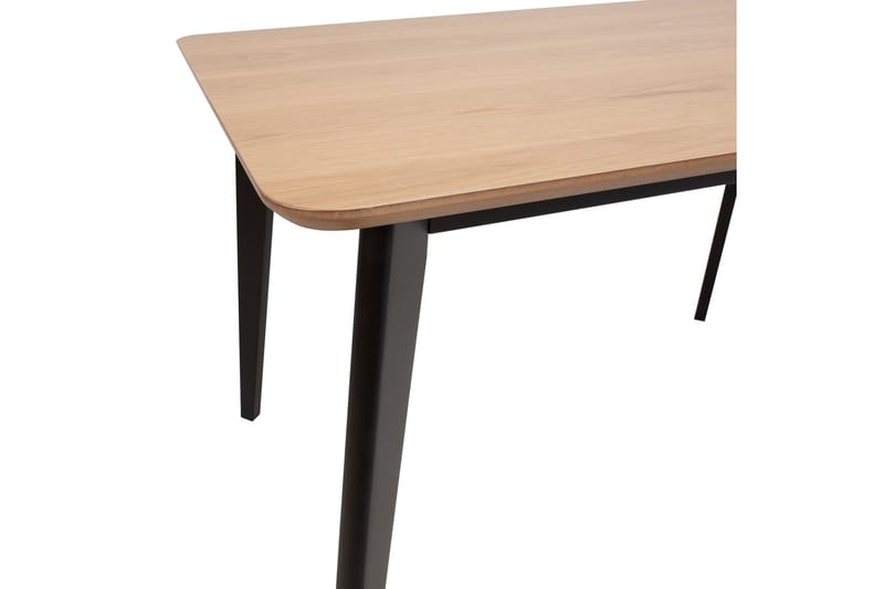 ROXBY Matbord 120x80 cm Ek/Svart - Möbler - Matplats - Matbord & köksbord
