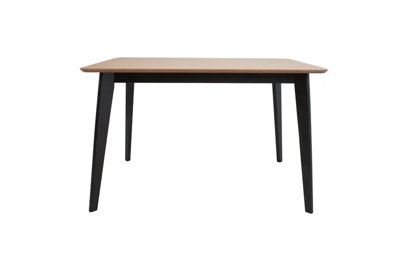 Roxby Rektangulärt Matbord 120x80 cm i Trä med Metallben, Svart|Brun