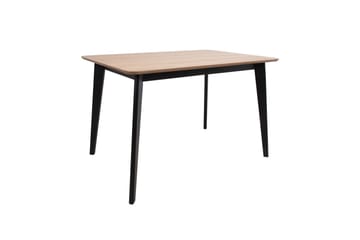 Roxby Rektangulärt Matbord 120x80 cm i Trä med Metallben - Svart|Brun - Möbler - Matplats - Matbord & köksbord