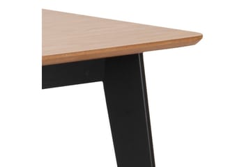 Roxby Rektangulärt Matbord 120x80 cm i Trä med Metallben - Svart|Brun - Möbler - Matplats - Matbord & köksbord