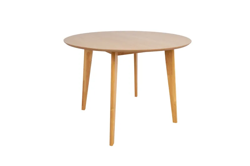 Roxby Runt Matbord 105 cm med Trä- och Ekutseende - Natur - Möbler - Matplats - Matbord & köksbord