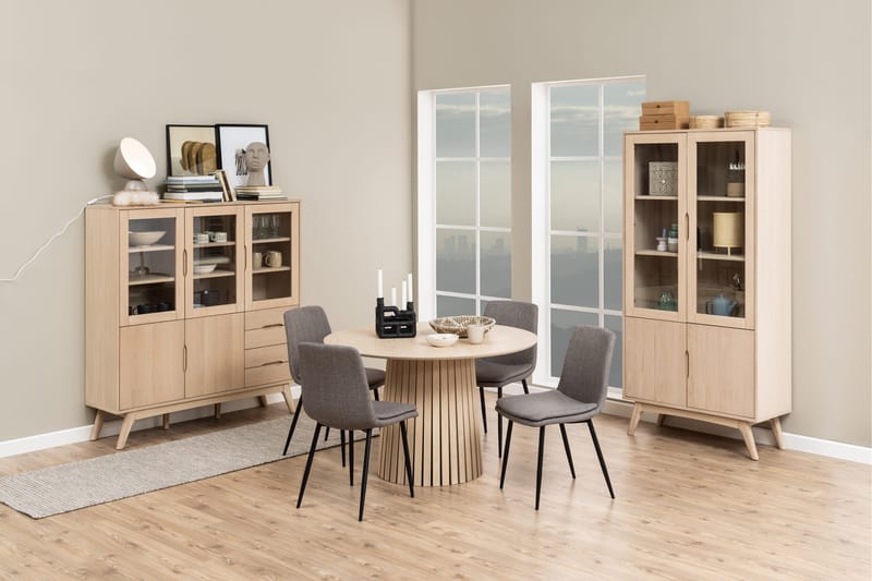 Saku Matbord 120 cm Rund - Vit - Möbler - Matplats - Matbord & köksbord