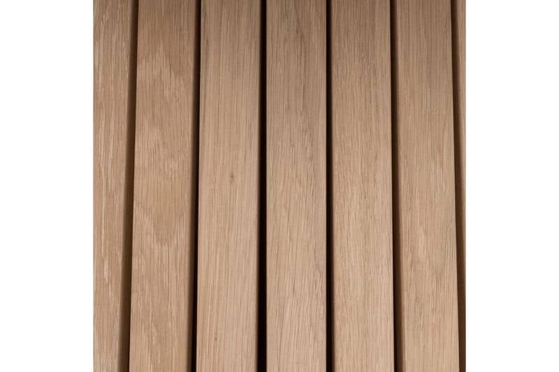Saku Runt Matbord 120 cm med Trä- och Ekutseende - Vit - Möbler - Matplats - Matbord & köksbord