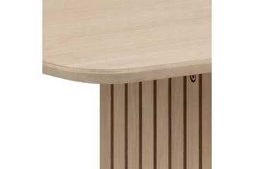 Saku Stort Rektangulärt Matbord 220 cm med Trä- och Ekutseende - Vit - Möbler - Matplats - Matbord & köksbord