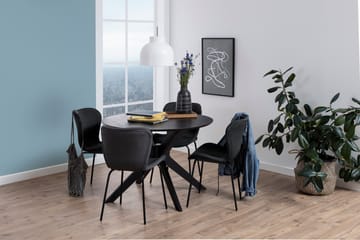 Sanae Matbord 105 cm Rund - Svart - Möbler - Matplats - Matbord & köksbord